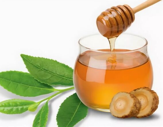 Ginseng with honey