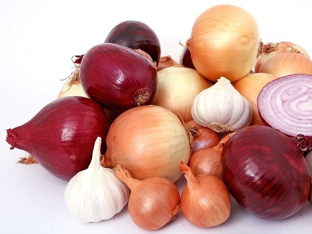Garlic and onions for potency