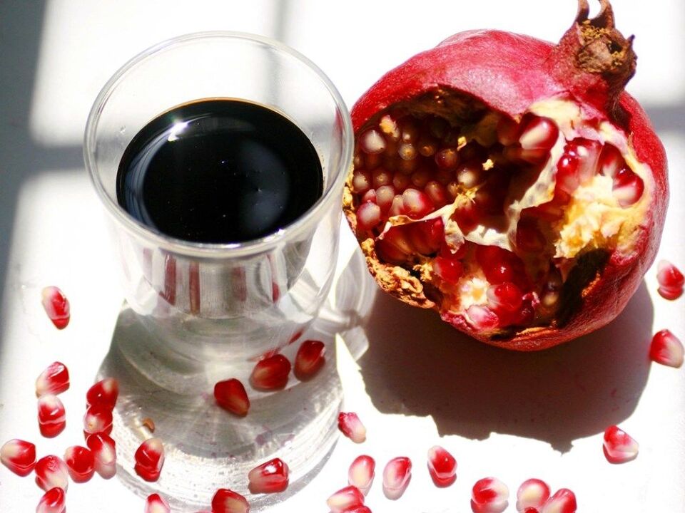 Pomegranate juice to increase potency